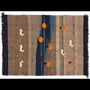 Handwoven Rug: River Side Turkish Kilim Rug (2`8`` x 3`7``)